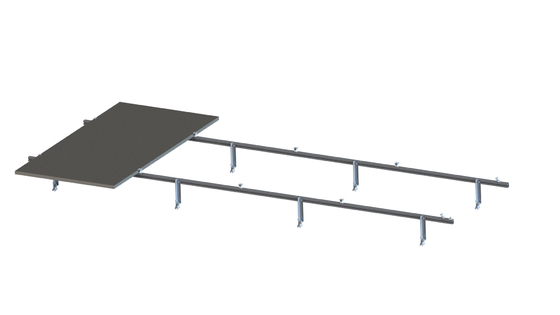 높여진 상업적 금속 지붕 태양 장착 시스템 알루미늄 패널 클립
