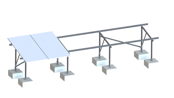 알루미늄 무프레임형 팡판형 지붕 태양 장착 시스템, 상업적 안정기 장착 시스템