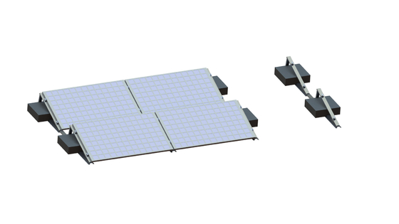 3각 접힌 팡판형 지붕 태양 장착 시스템 PV AL6005 패널 마운트