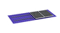 금속을 위한 물결모양 부등변 사각형 태양 래킹 시스템은 88m/S 브라켓을 지붕으로 덮습니다